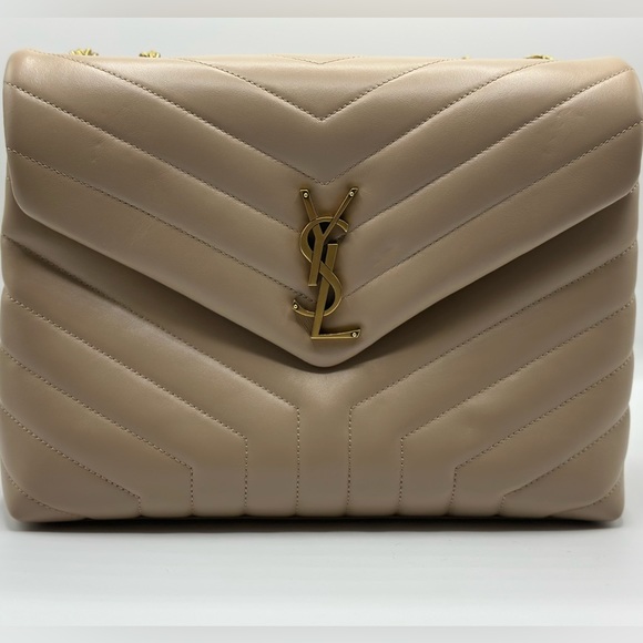 NWT and 100% AUTHENTIC SAINT LAURENT LOULOU MEDIUM BAG IN QUILTED LEATHER - Picture 13 of 13